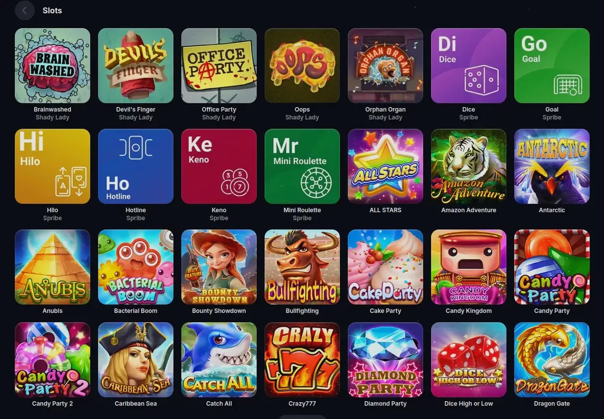 Каталог игр Битзамо